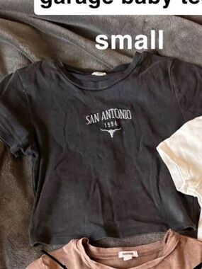 garage baby tee size small